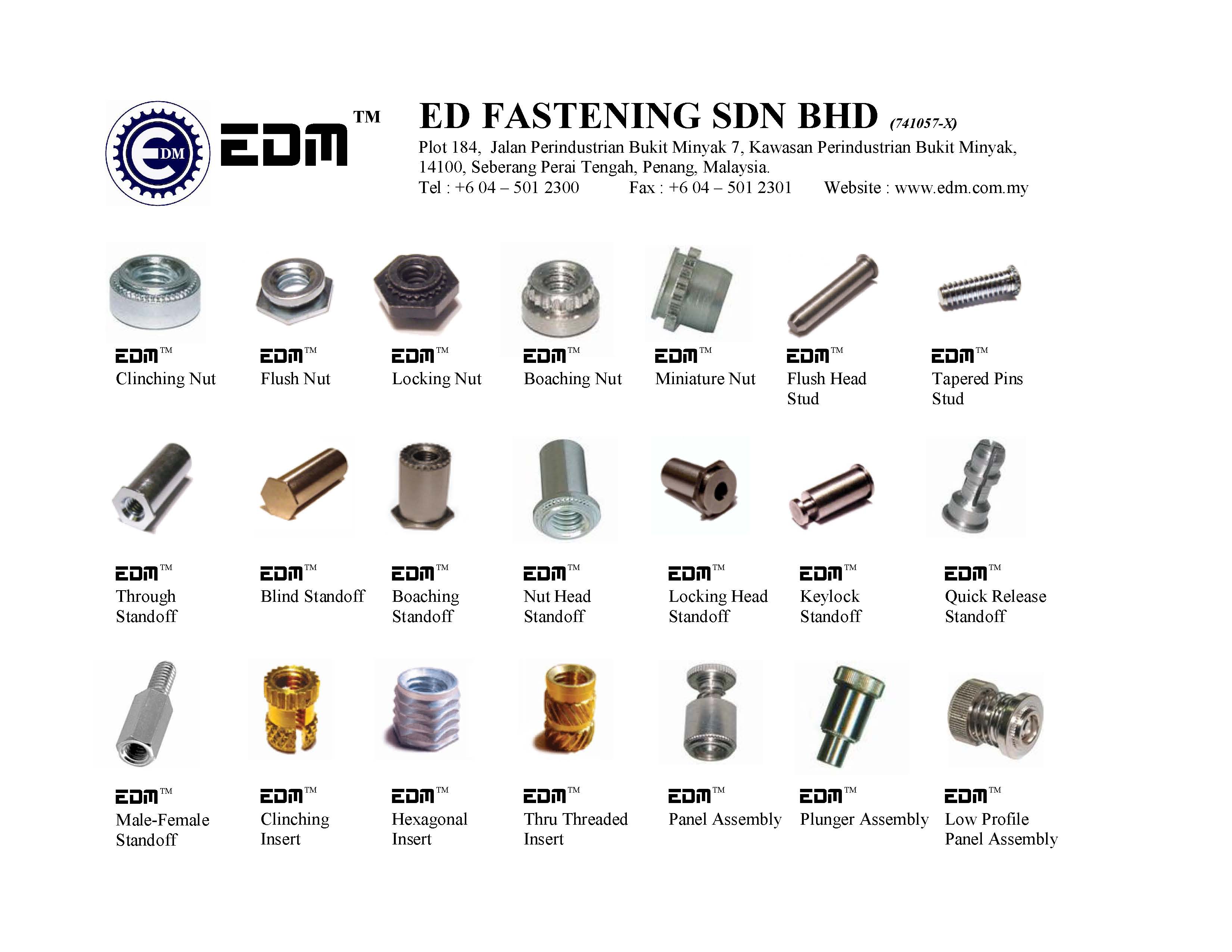 Self Clinching Nut By ED Fastening Sdn Bhd, Malaysia