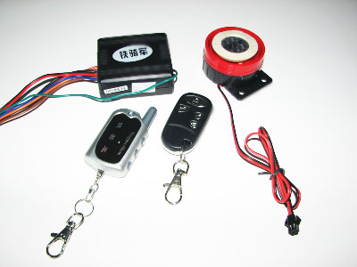two way motorcycle alarm with LCD remote control