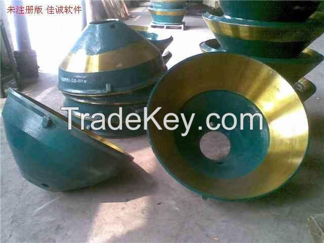 concave & mantle of cone crusher