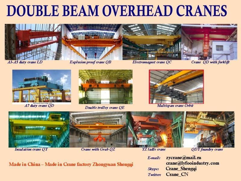 Electromagnet double beam overhead crane  QC