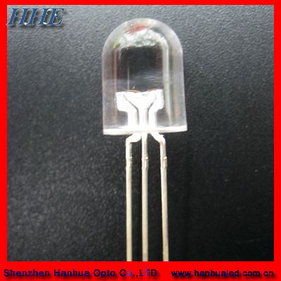 8mm bi-color  led diode diffused