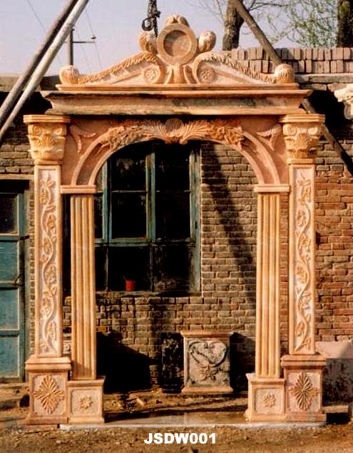 marble door and windows