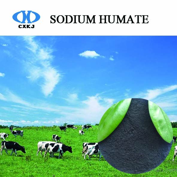 Animal feed sodium humate