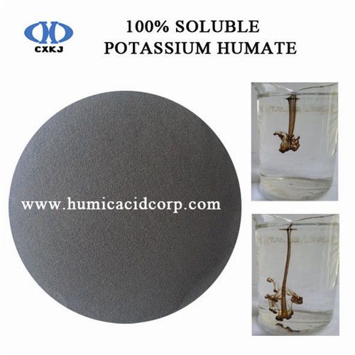 manufactured by alkaline extraction of lignite fertilizer humic acid 70% 100% soluble potassium humate