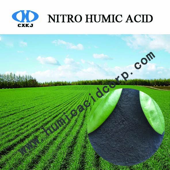 Nitro Humic Acid Powder improve the structure of soil,hot sales