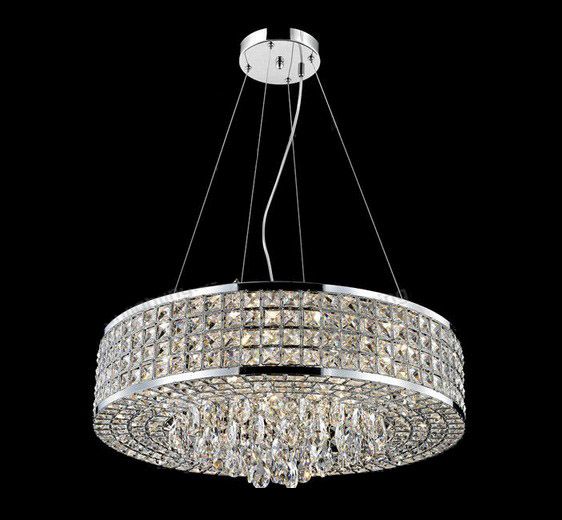 Round shape crystal pedant lamp for project