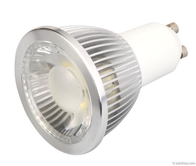 High brightness 5W GU10 COB LED spot light