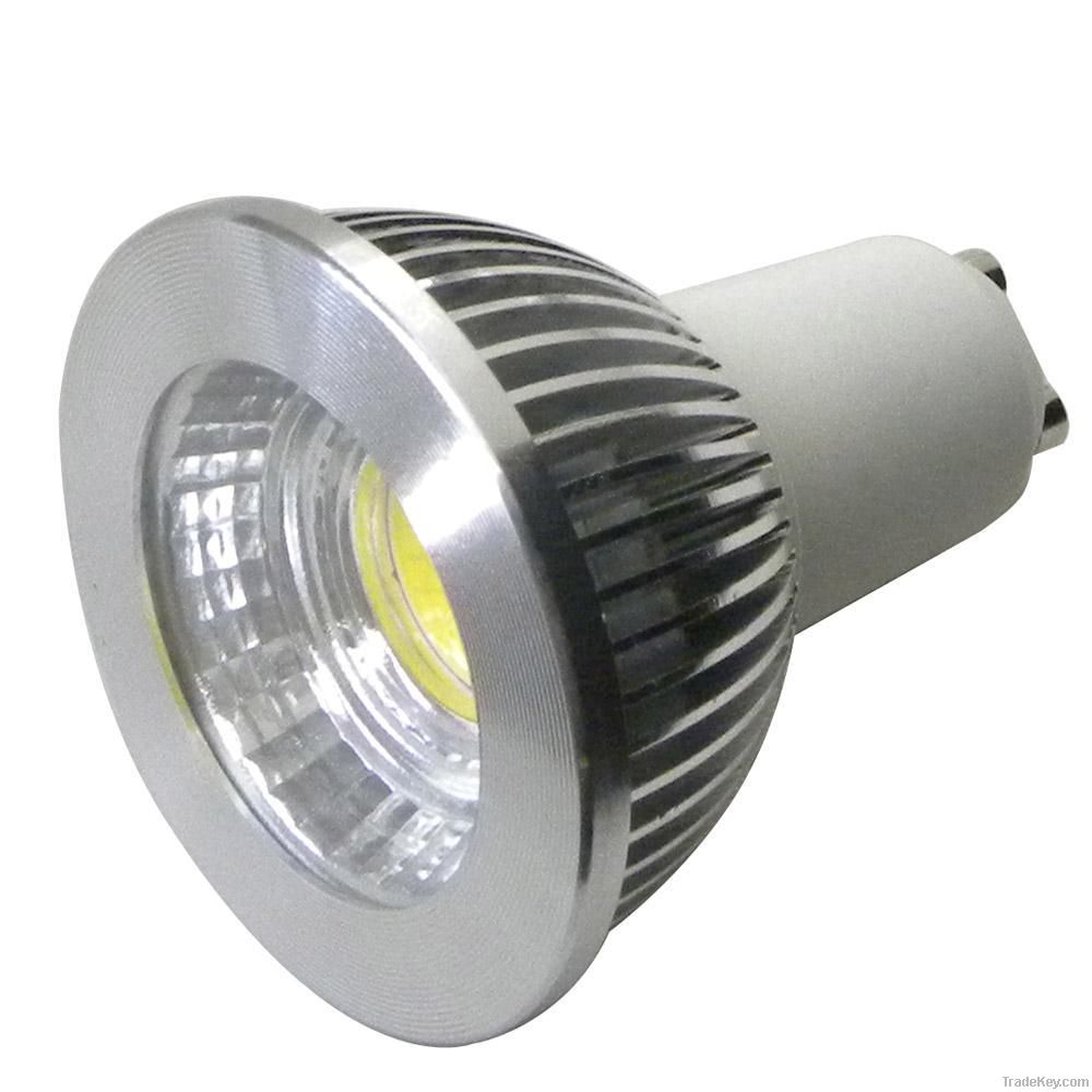 High brightness 5W GU10 COB LED spot light