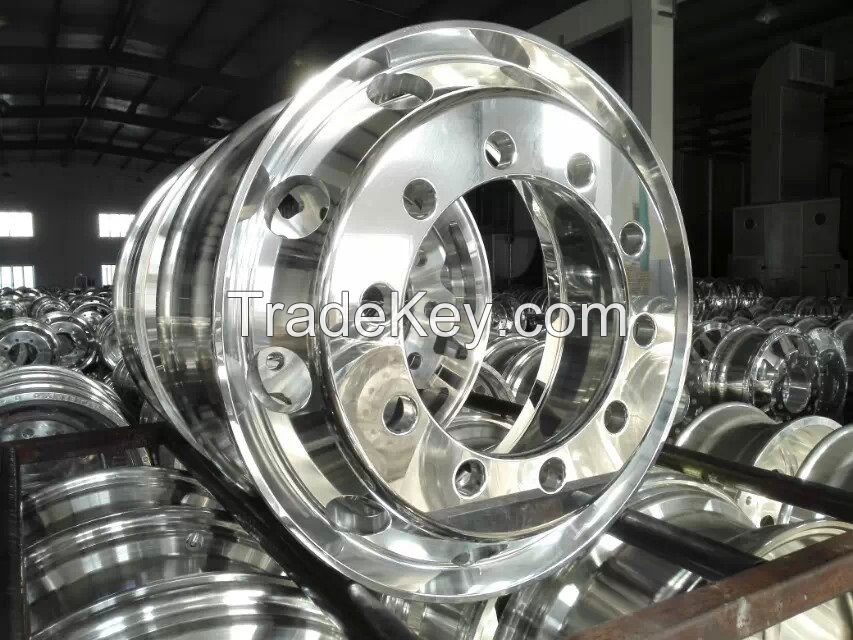 Forged aluminium wheels for trucks, trailers and buses