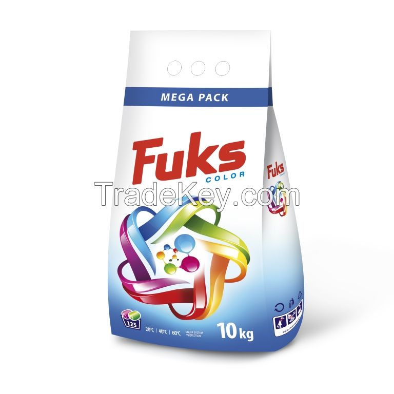 FUKS Washing powder detergent, Private label, Uniwersal, Universal, 10kg, OEM, Bulk