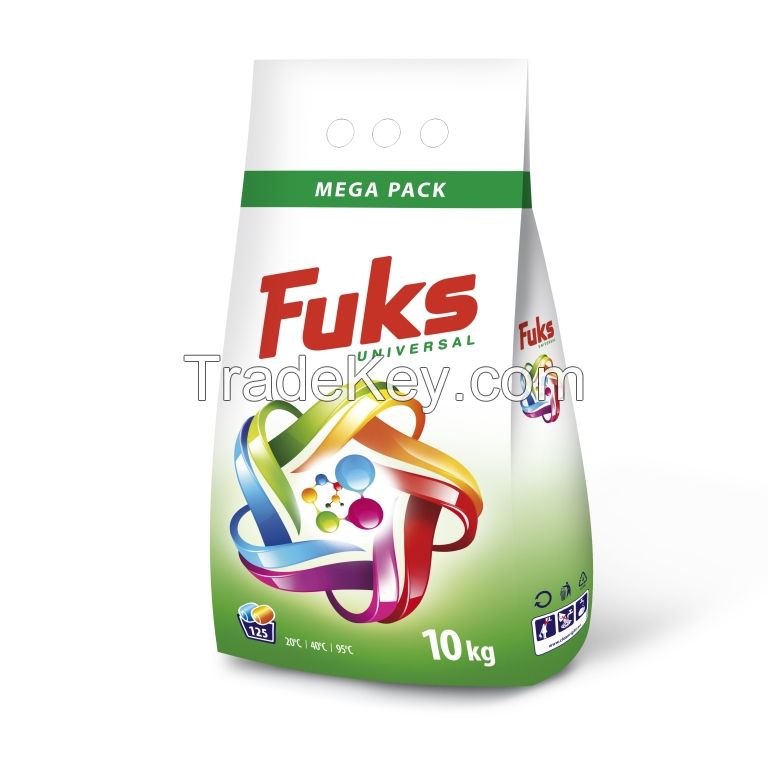 FUKS Washing powder detergent, Private label, Uniwersal, Universal, 10kg, OEM, Bulk