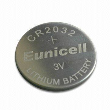 CR2032 Lithium button cell battery, with CE