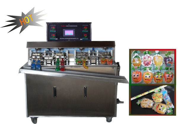 Juice pouch filling sealing packing machine