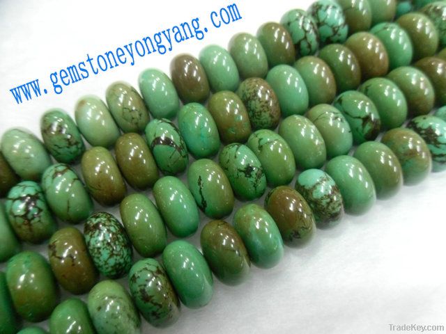 natural turquoise  beads/barrel shape/semi-precious stone beads