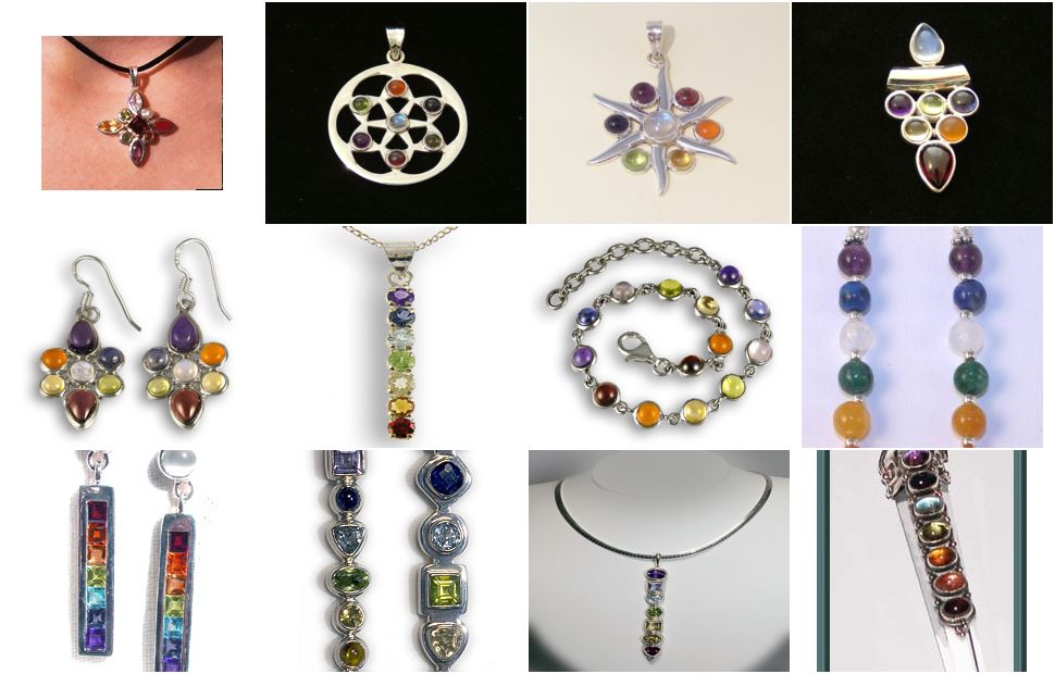 Chakra Sterling Silver Gemstone Necklaces