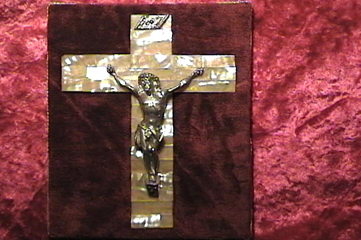 Antique French Cross with Jesus Christ