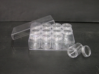 Transparent Storage Box with 12 Bottles (high)