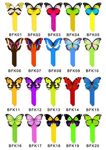 Butterfly Printed Key Blanks