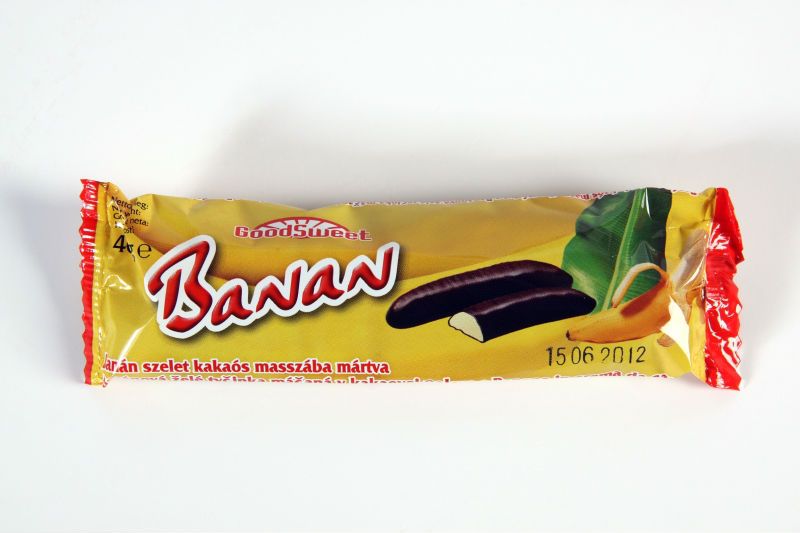 Banana chocolate flavoured foamed slice