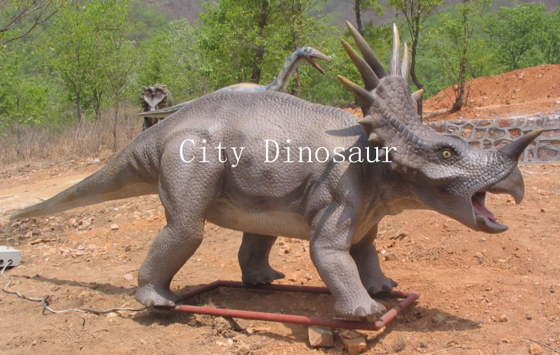 Robotic Protoceratops dinosaur model