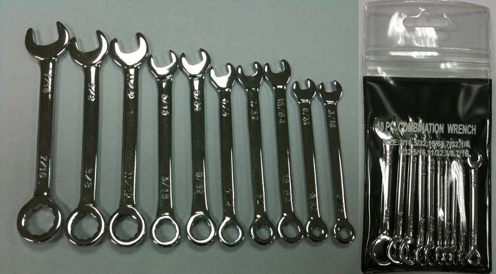 10 pcs Mini Combination Wrench Set