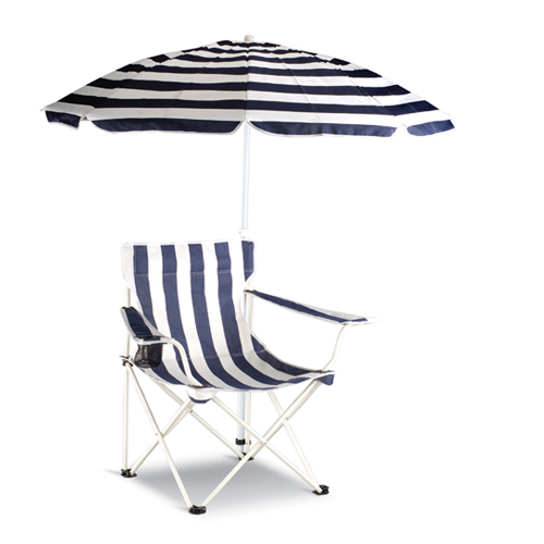 Beach chair with umbrella