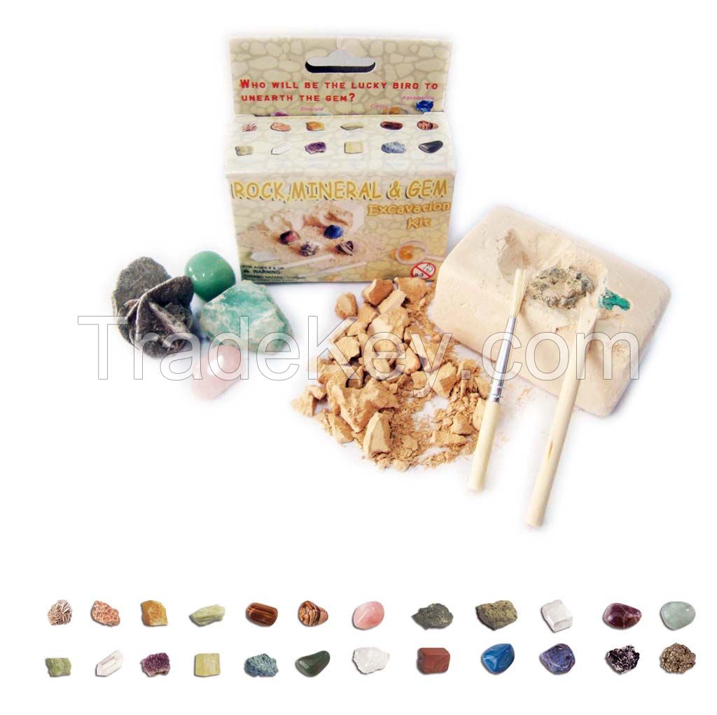 Rock, Mineral & Gem Excavation Kit/Dig it Out Toys