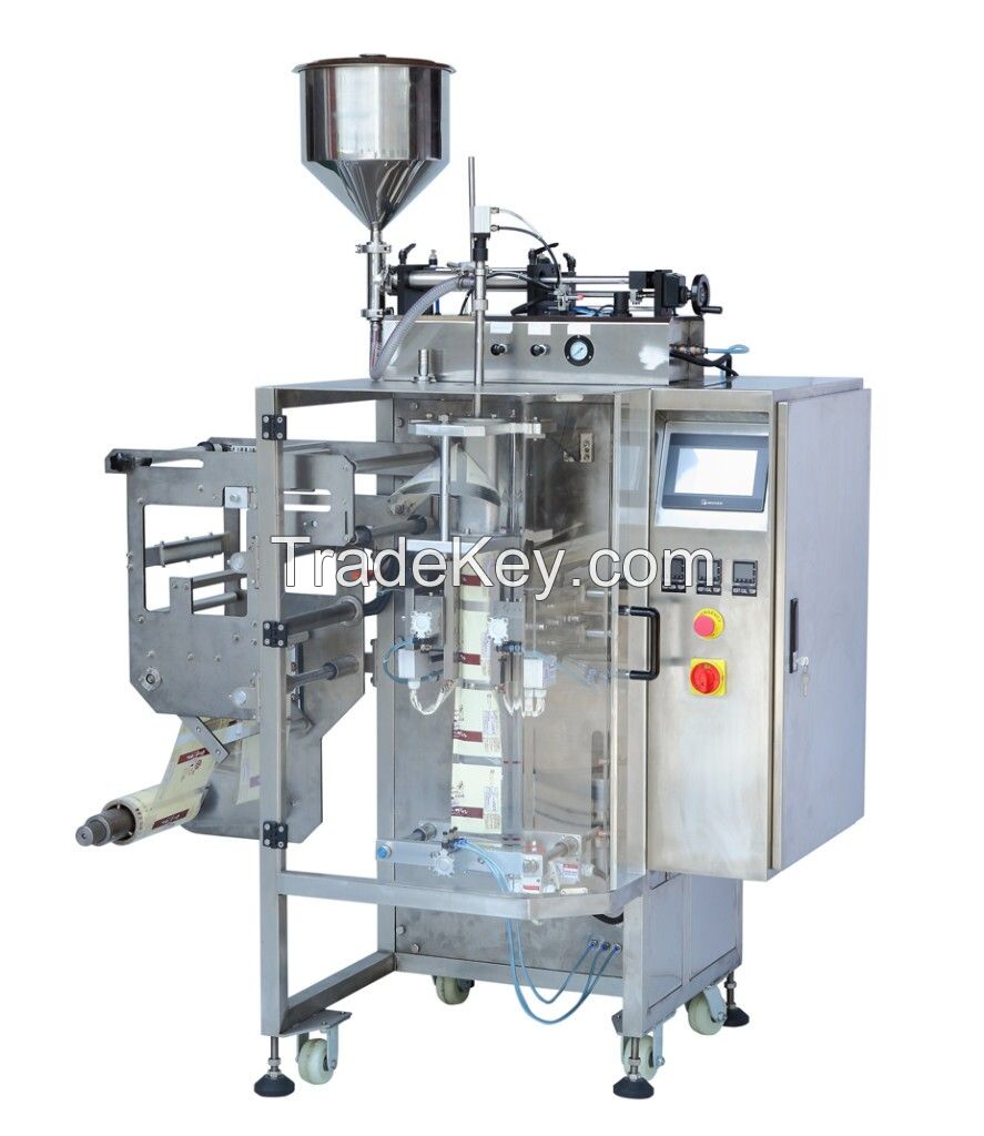 automatic 4 side seal liquid water ketchup packaging machine