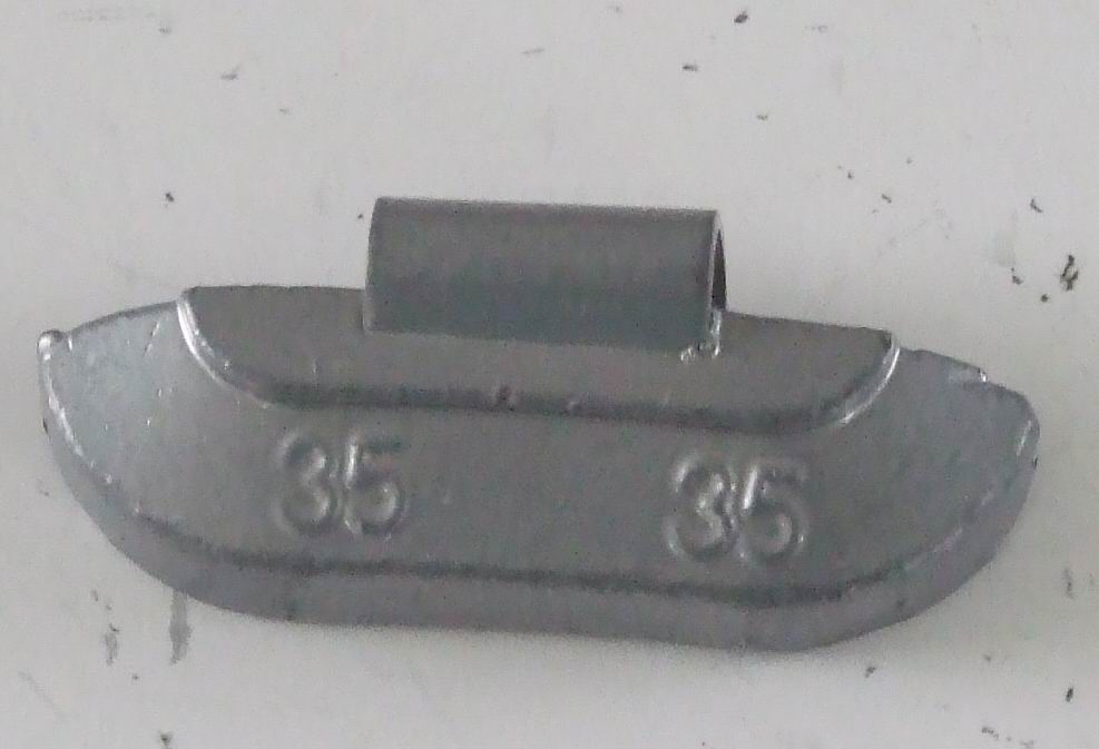 Lead clip-on balance weights