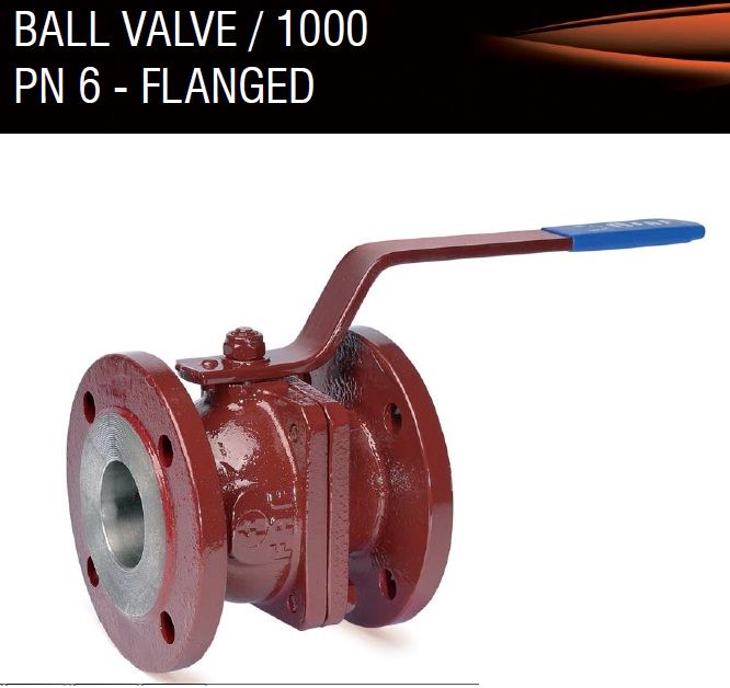 BALL VALVE / 1000 PN 6 - FLANGED