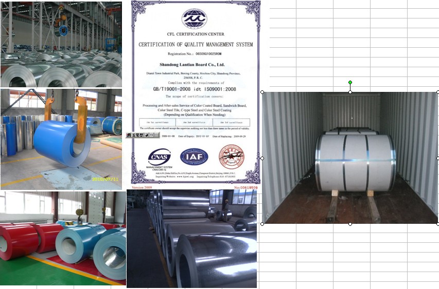 ppgi, prepainted hot-dipped  steel, galvanized steel, color coated steel