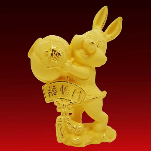 Gold Rabbit for Gifts in Year 2011