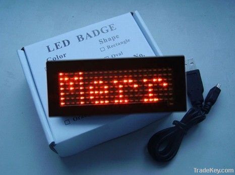 LED mini display LED badge