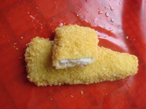 crumbed fish fillet