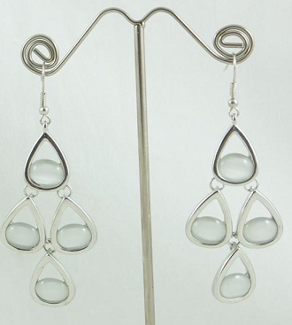 Drop shapes of earrings