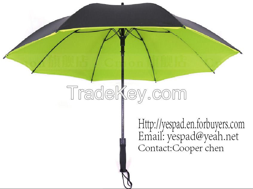 23&quot; Straight Auto Fiberglass Pongee Color Pigment Umbrella