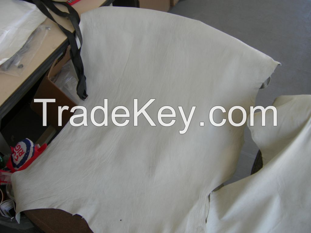 Lining Sheepskin Sheep Skins - White Crust, 5-6 Sqft, 0.6 - 0. 7 mm' Thickness