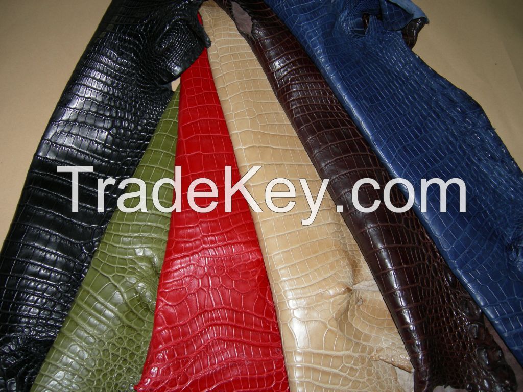 Genuine Nile Crocodile Skin Leather