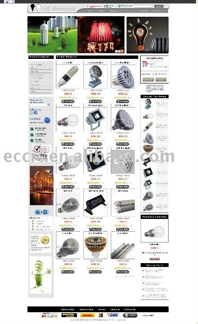 Creative and Affordable E-Commerce LED Shops Website Design