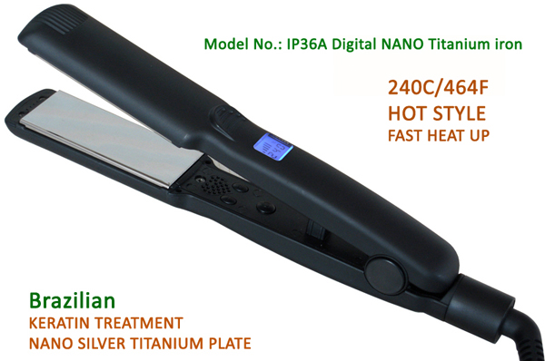 digital sillicon strip hair straightener iron