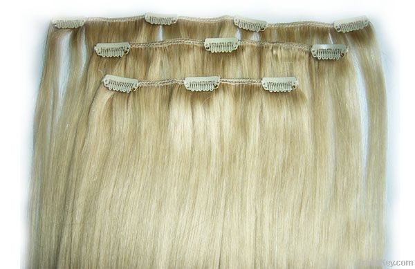 full head clip in hair extensions/curly black clip in hair extensions