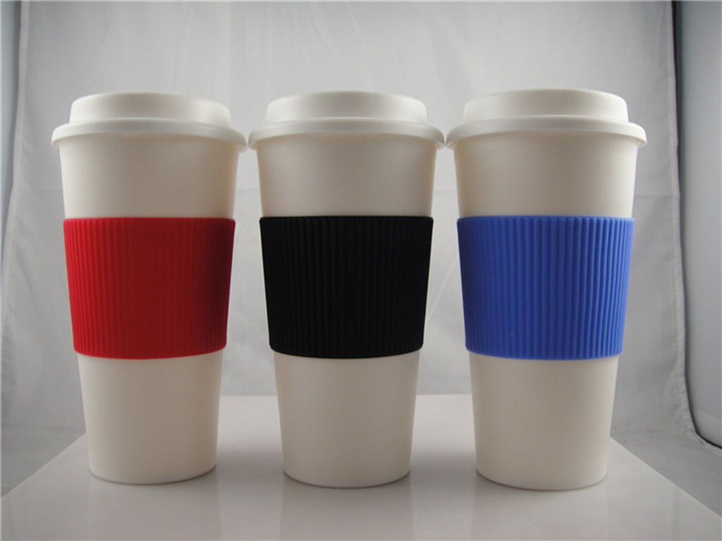 Fashionable and generous double wall plastic cup