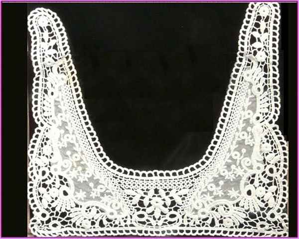 ribbon embroidery collar lace