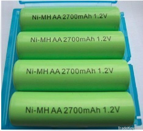 AA 2500mAh 1.2V Rechargeable NIMH Battery (4pcs/pack