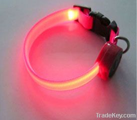 nylon LED lighted dog collar