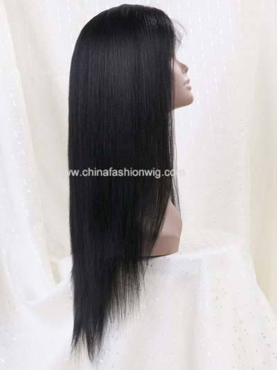 100% Indian Remy Hair , full lace Wig, Silky Staight Wave