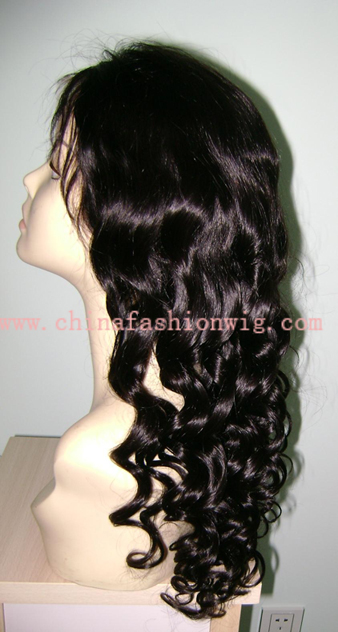 pretty stock Indian Remy hair full lace wig