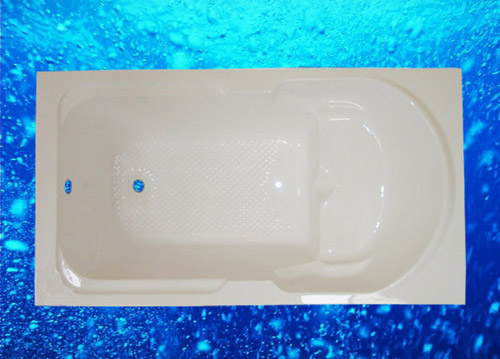 White Acrylic Bathtub