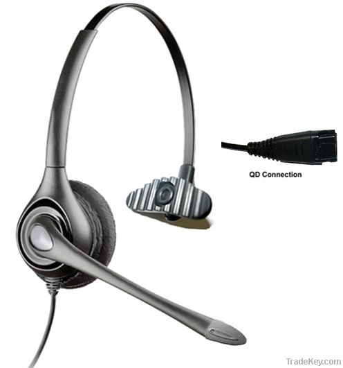 Call center headset with RJ jack HSM-600RPQD