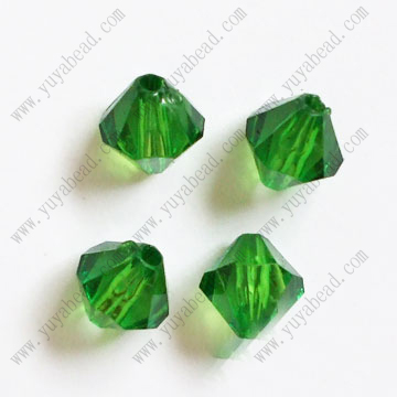 bicone faceted acrylic crystal beads